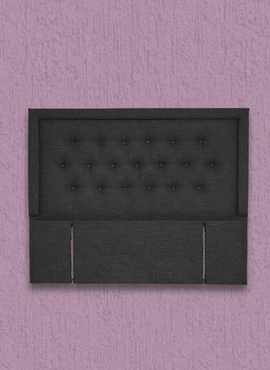 Sleepwell Fabric Lined Button Headboard