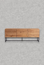 Baileys 3 Door Solid Oak Low Line Buffet TV Unit