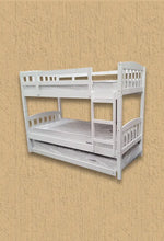Maryl Single Bunk Bed with Trundle White