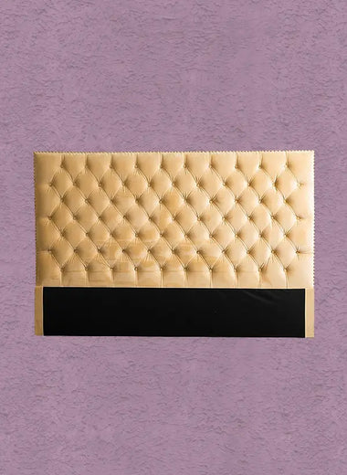 Tufted Velvet Tan Headboard